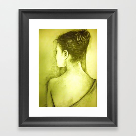 BEHIND Framed Art Print