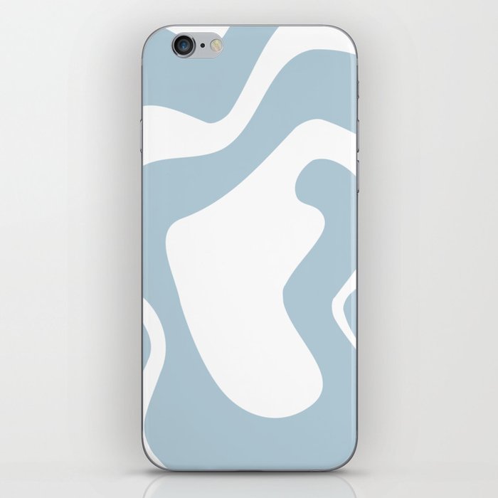 Light blue abstract iPhone Skin