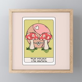 Gemini Tarot Card Framed Mini Art Print