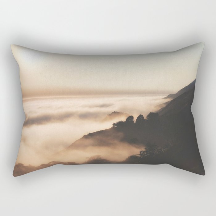 Mountain Fog #sun Rectangular Pillow