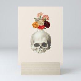 Floral Skull Mini Art Print