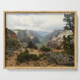 Above Zion Canyon Serving Tray
