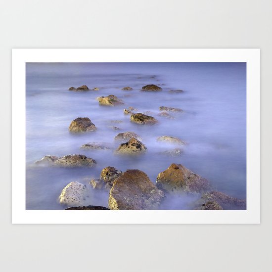 Icebers Art Print