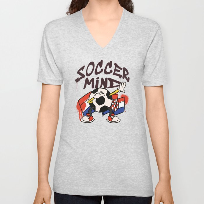 Soccer World Cup 2022 Qatar - Team: Croatia V Neck T Shirt