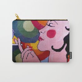 Pop Art lady by Lika Ramati Carry-All Pouch