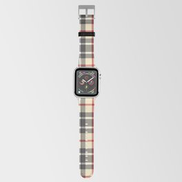 Classical Beige Tartan Plaid Pattern Apple Watch Band