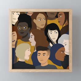 Women, Together Framed Mini Art Print
