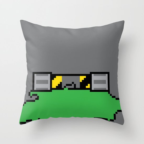 Teenage Mutant Ninja Pixels Throw Pillow