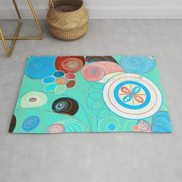 The Ten Largest, Group IV, No.4, Mint by Hilma af Klint Area & Throw Rug