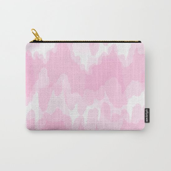 Blossom - Blush pink abstract art Carry-All Pouch