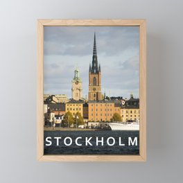 STOCKHOLM Framed Mini Art Print