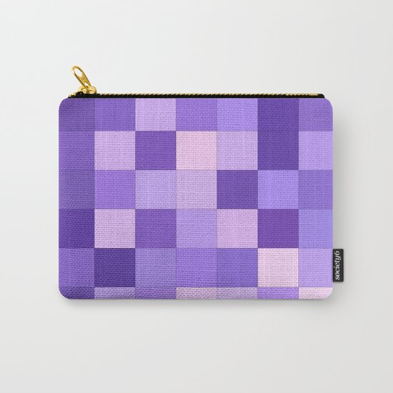 Pastel purple squares Carry-All Pouch