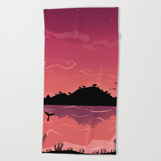 Perfect place for perfect love Beach Towel