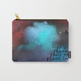 No Place in Survival Carry-All Pouch | Book, Veronicaroth, Bibliophile, Digital, Typography, Bookish, Space, Graphicdesign, Carvethemark 