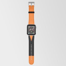 Letter M (Black & Orange) Apple Watch Band