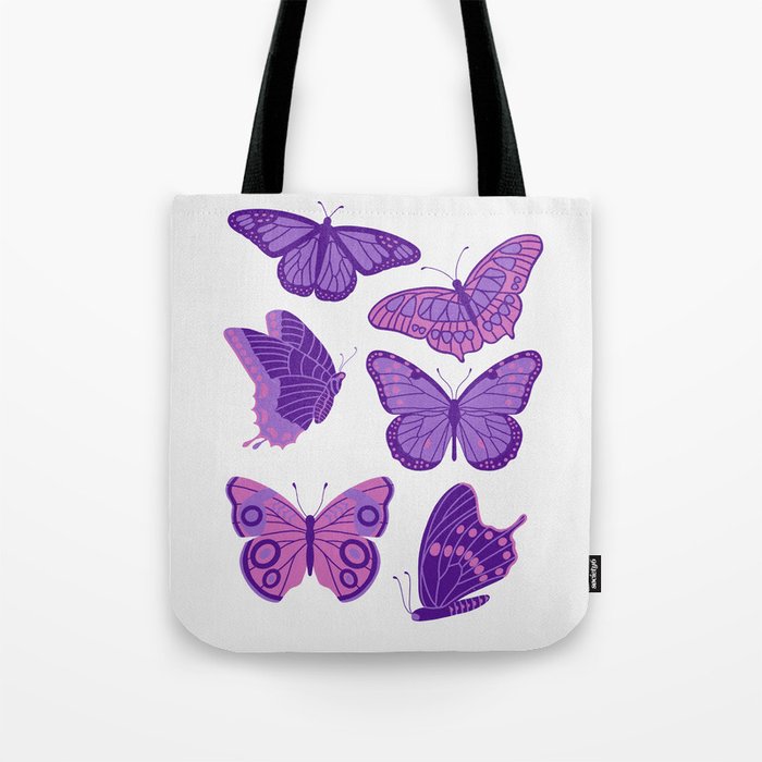 Texas Butterflies – Purple and Pink Tote Bag