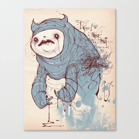 This is not art Canvas Print