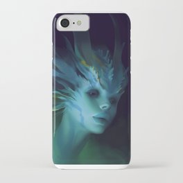 Mermaid portrait iPhone Case