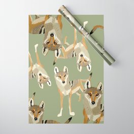 Totem Indian Wolf Wrapping Paper
