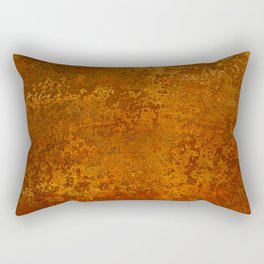 Vintage Copper Rust, Minimalist Art Rectangular Pillow