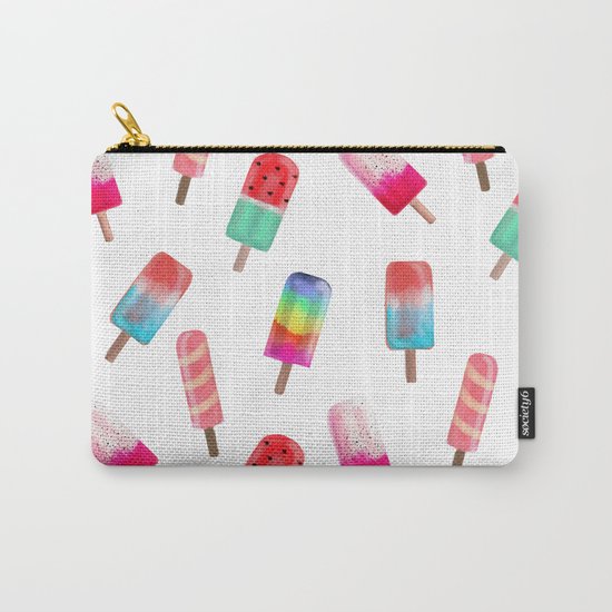 Watercolored Popsicles Carry-All Pouch