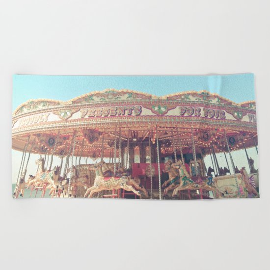 Magical Horses Beach Towel