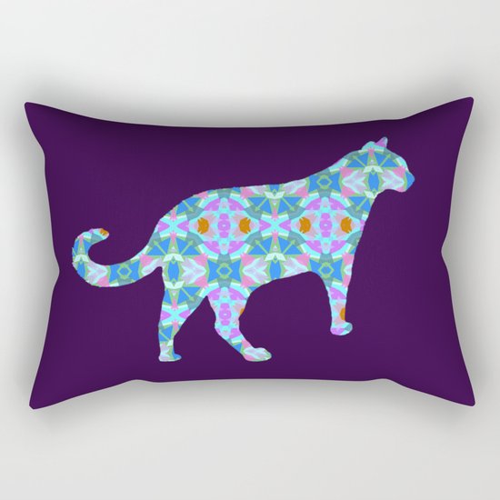Colorful Cat Rectangular Pillow