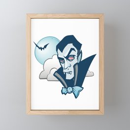 Blue Dracula Framed Mini Art Print