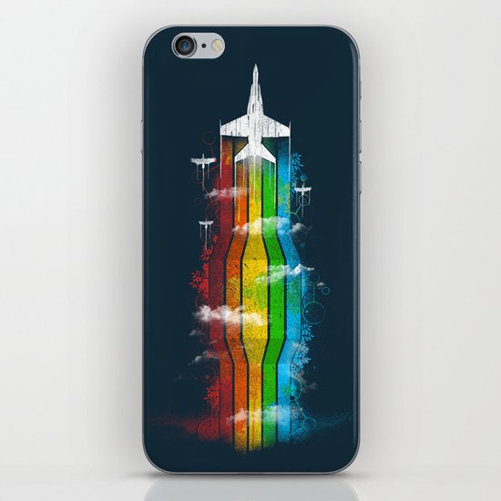 Colored Flight iPhone Skin