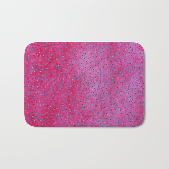 Pink & Blue Polka Dots #society6 #buyart #decor Bath Mat