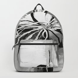 Abstract modern, black white Backpack