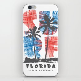 Florida surf paradise iPhone Skin