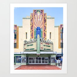 Boulder Theater Box Office Colorado Landmark Pearl Street Downtown Minimalist Art Deco Photography Art Print