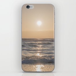 Summer sunset in Italy art print - soft dreamy blush pink beach - nature and travel photography iPhone Skin