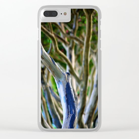 Crepe Myrtle Tree Branches Clear iPhone Case