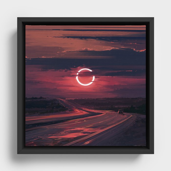 Eclipse Framed Canvas