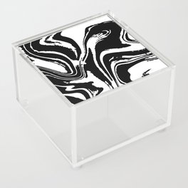 Abstract Swirl Marble (black/white) Acrylic Box