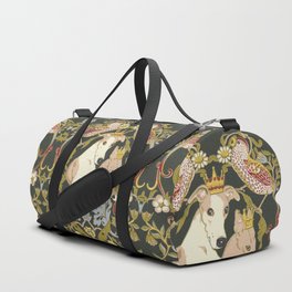 Whippets and Strawberry Thieves Duffle Bag