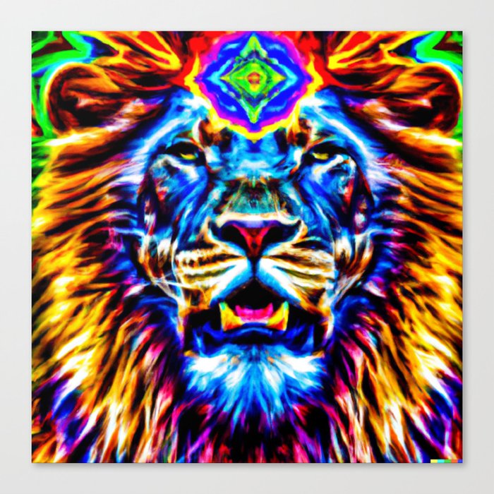 Lion’s roar  Canvas Print
