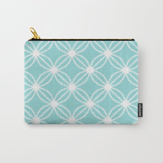 Abstract Circle Dots Mint Carry-All Pouch