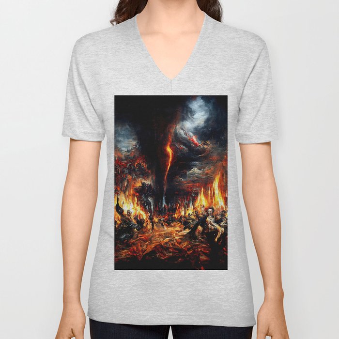 Tornado of Souls V Neck T Shirt