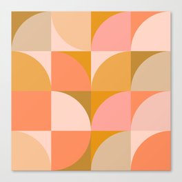 Abstract Sunny Fields Pattern Canvas Print