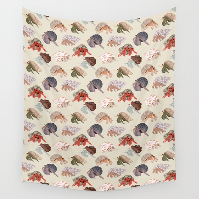 Hermit Crabs Wall Tapestry