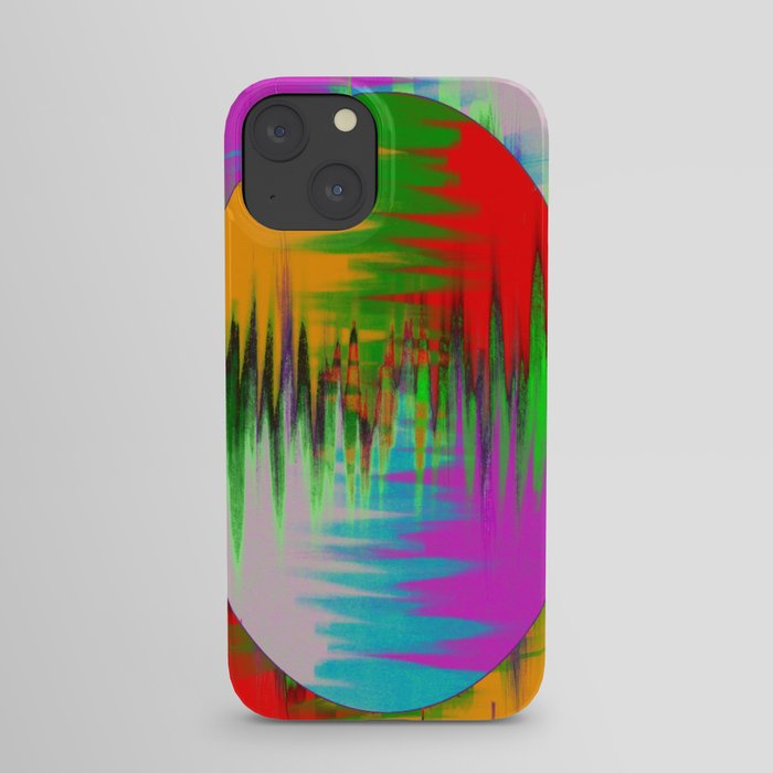 Colour Interference - Abstract colour painting iPhone Case