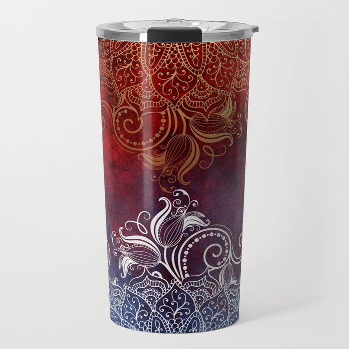 Mandala - Fire & Ice Travel Mug
