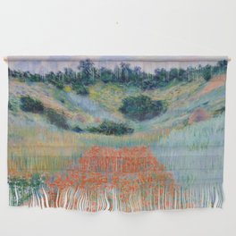 Poppy Field in a Hollow near Giverny Claude Monet Wall Hanging