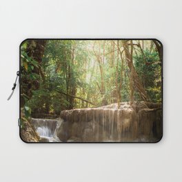 Brazil Photography - Tiny Waterfall Going Into A Pond Under The Sunlight Laptop Sleeve