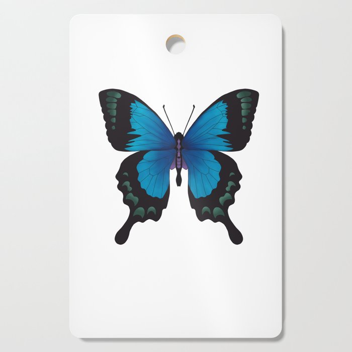 Blue Monarch Butterfly Cutting Board