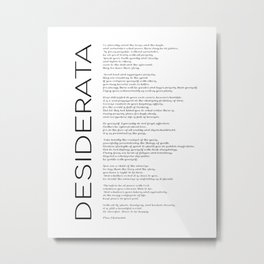 Desiderata Poem by Max Ehrmann - Literary Gifts Metal Print | Poem, Literature, Desiderataposter, Literarygifts, Desiderataart, Desideratacard, Desideratagift, Empoweringquote, Desiderataoncanvas, Artquote 
