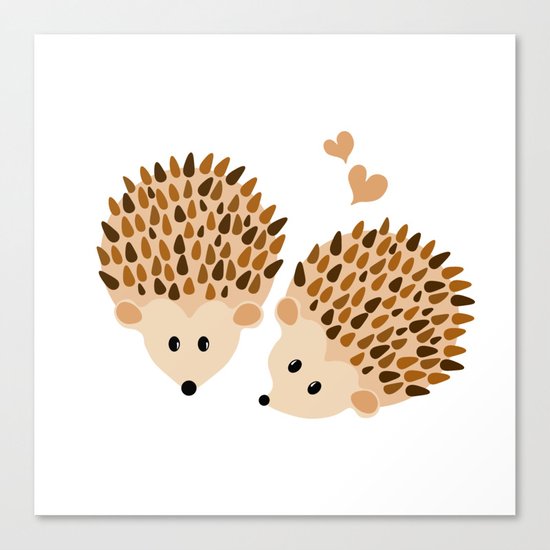 Hedgehogs Canvas Print